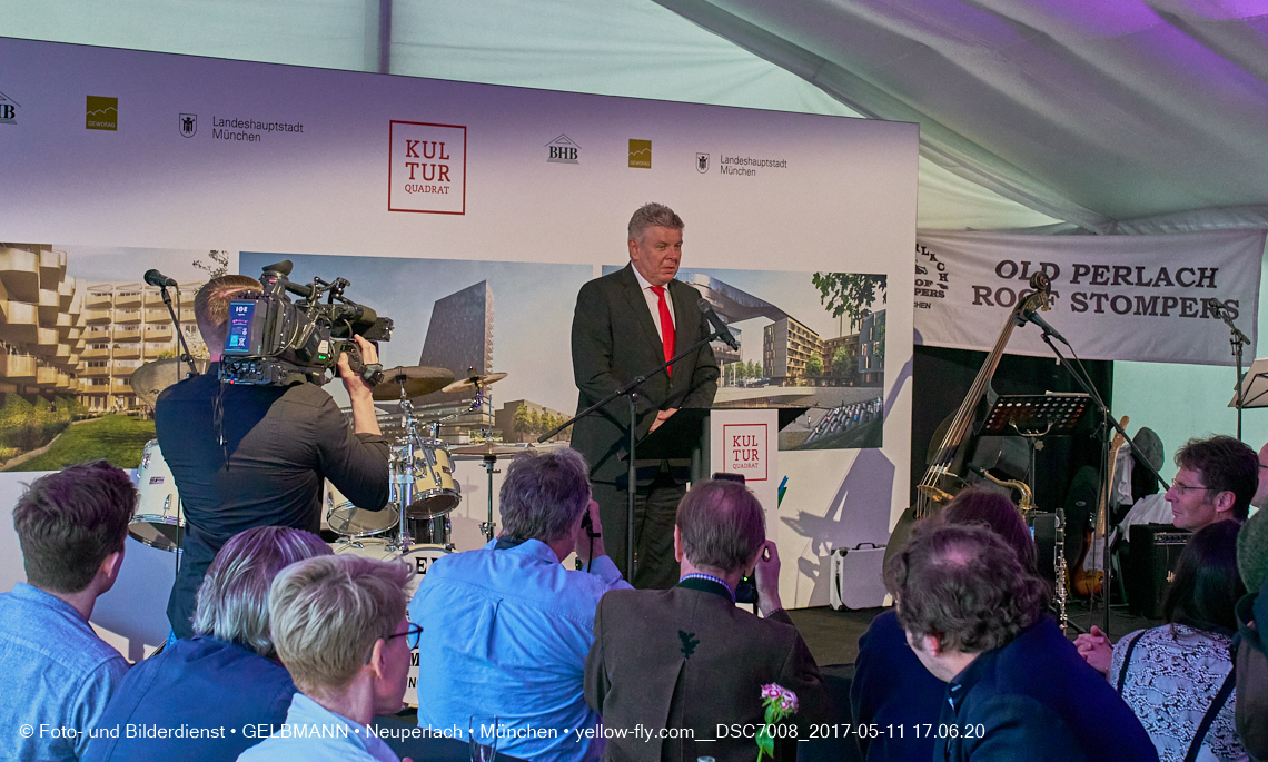 11. Mai 2017 - Grundsteinlegung für die LOGE und dem Kulturquadrat in Neuperlach